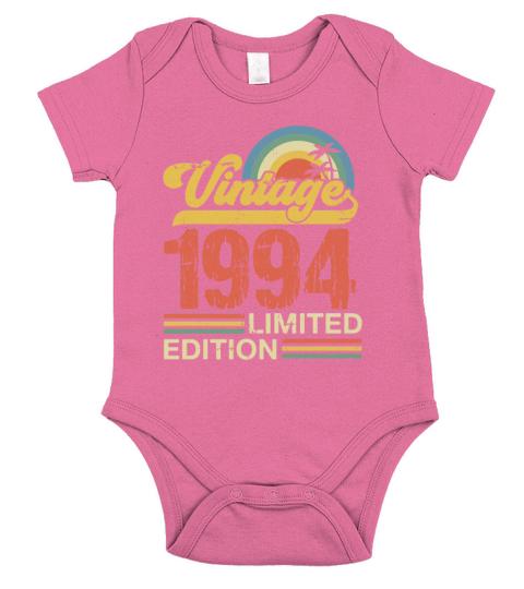 Retro Vintage 1994 Limited Edition Short Sleeve Baby One-Piece