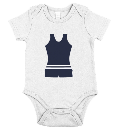 Vintage Navy Blue Bathing Suit Short Sleeve Baby One-Piece