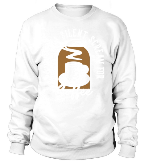 Yawn Silent Scream For Coffee Barista Queen Latte Sweatshirt Unisex