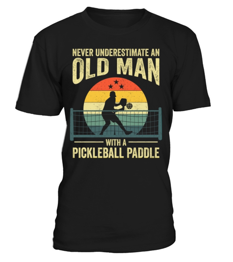 Pickleball Vintage Design For Grandpa Pickleball T-Shirt Unisex