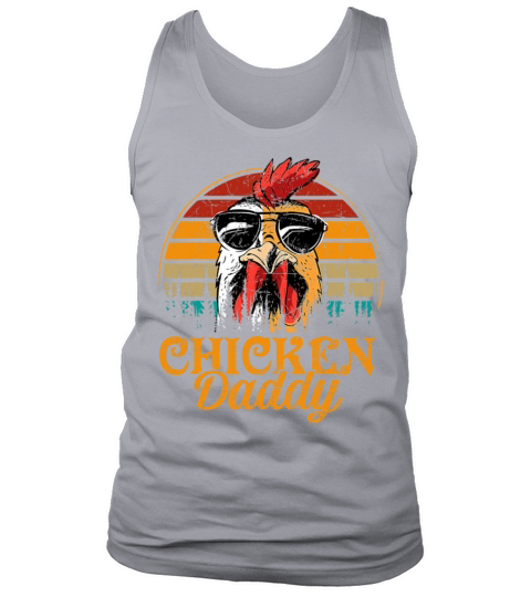 Chicken Daddy Vintage Fathers Day Funny Tank Top Unisex
