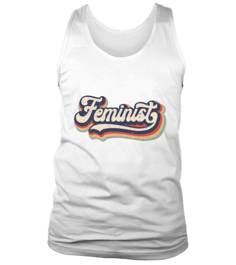 Feminist - Retro 70s Vintage Rainbow - Feminism Gi Tank Top Unisex
