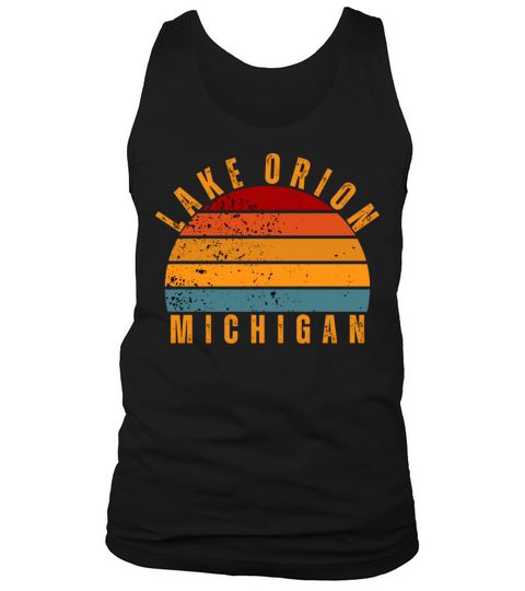 Lake Orion Michigan Vintage Retro Tank Top Unisex