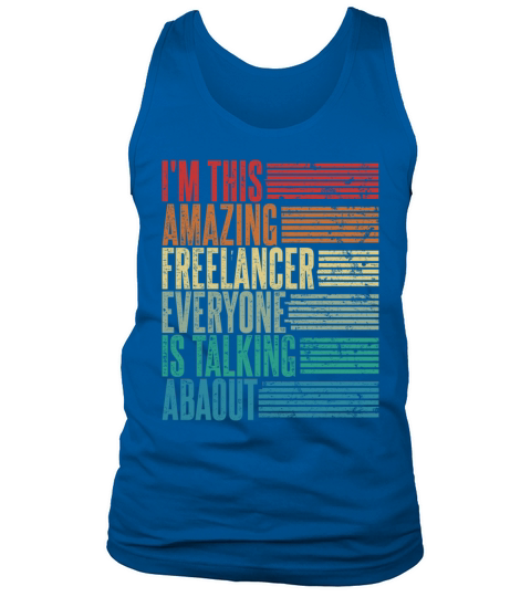 Vintage Freelancer Profession Gift Retro Tank Top Unisex