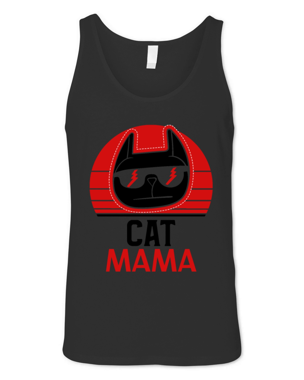 Cat Daddy Vintage Eighties Style Distressed Cat Unisex Jersey Tank