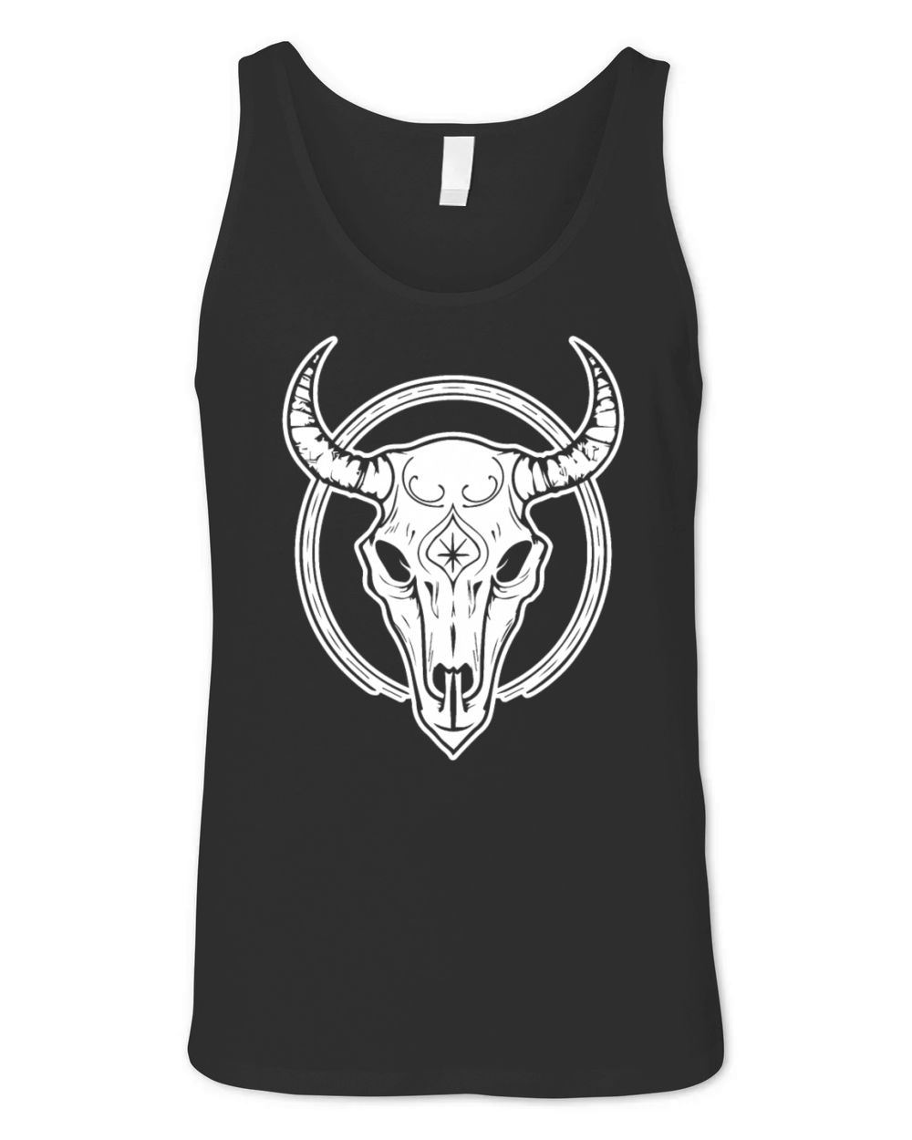 Cow Skull Boho Unisex Jersey Tank