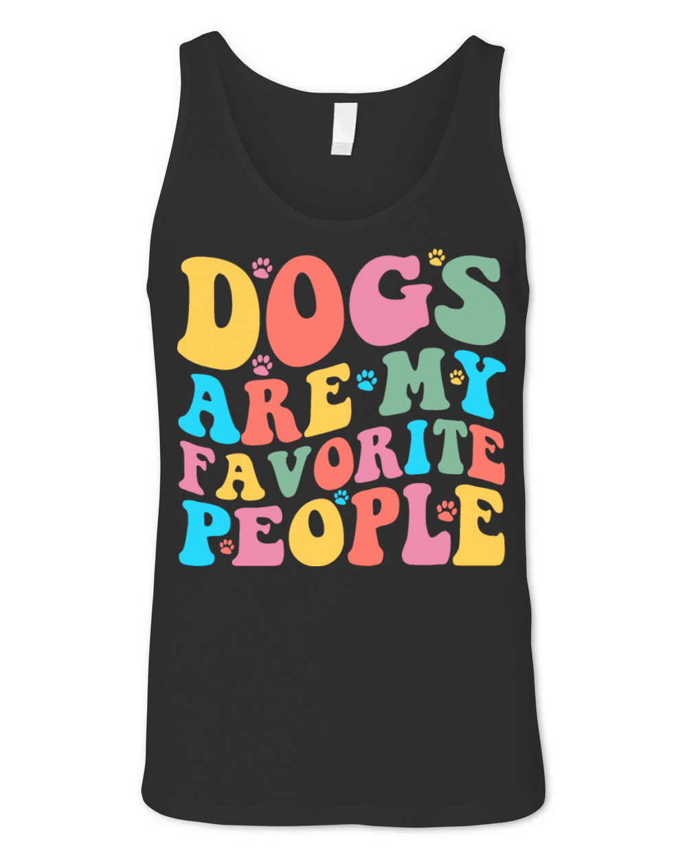 dogs are my favorite people Unisex Jersey Tank