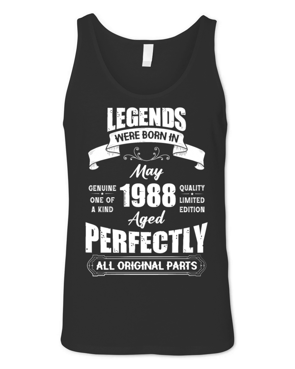 Legends Were Born In May 1988 Birthday Unisex Jersey Tank