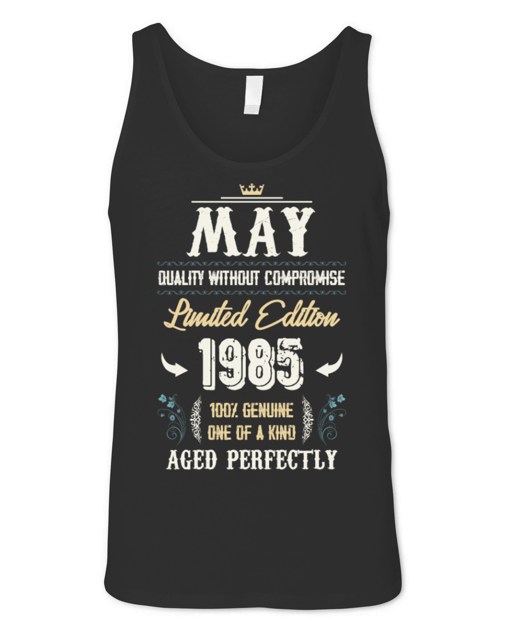 May 1985 Vintage Birthday Present Unisex Jersey Tank