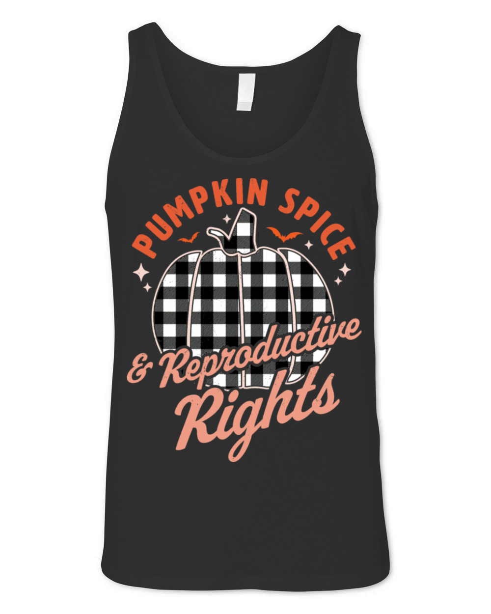 Pumpkin Spice And Reproductive Rights Halloween Unisex Jersey Tank