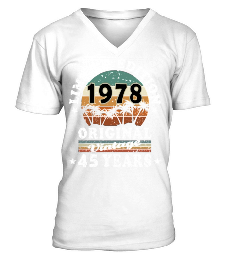 Original May vintage 1978 45th birthday gift V-Neck T-shirt