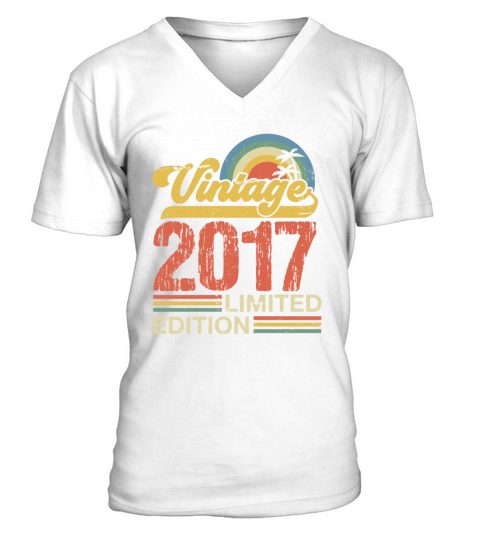 Retro Vintage 2017 Limited Edition V-Neck T-shirt
