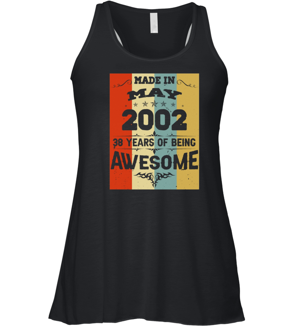 May 2002 Vintage Birthday Present Women's Flowy Tank Top