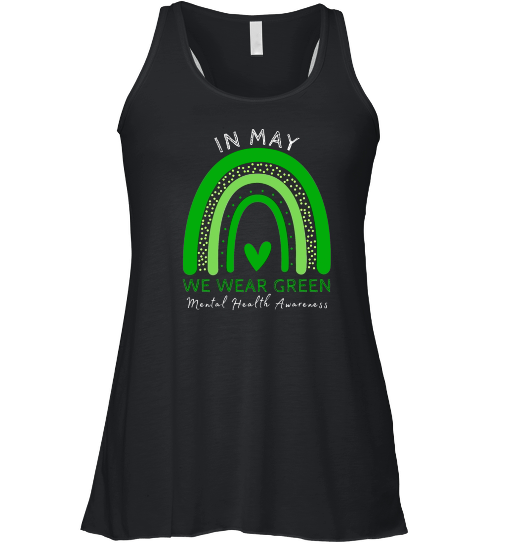 Mental Health Matters We Wear Green Mental Health Women's Flowy Tank Top