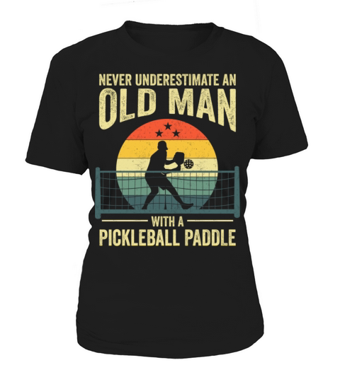 Pickleball Vintage Design For Grandpa Pickleball Women's T-Shirt