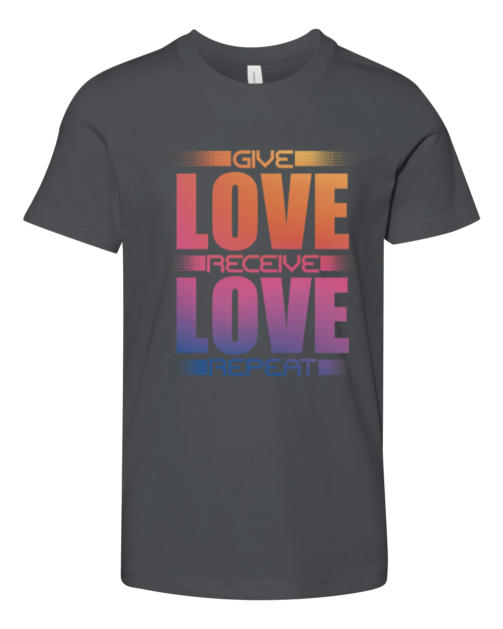 Give Love Receive Love Repeat Youth Unisex Jersey Tee