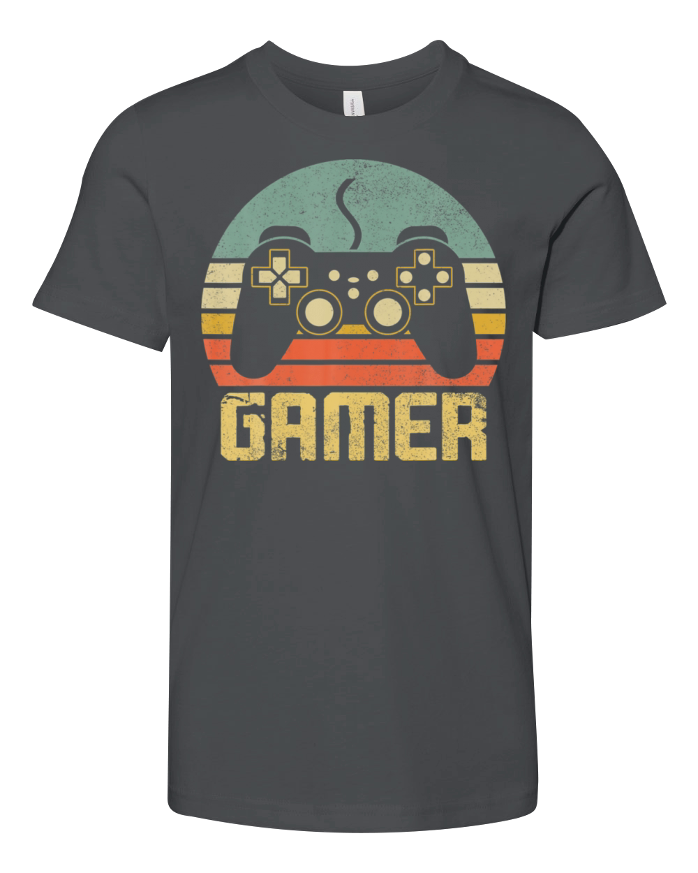 Vintage Retro Gamer Video Game Player Youth Unisex Jersey Tee