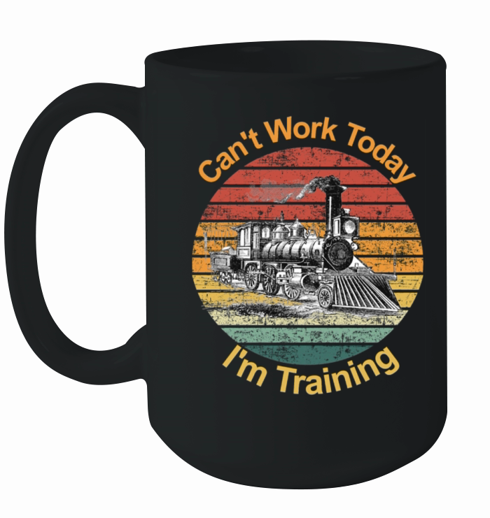 I m Training Railroad Fan Vintage Steam Train Ceramic Mug