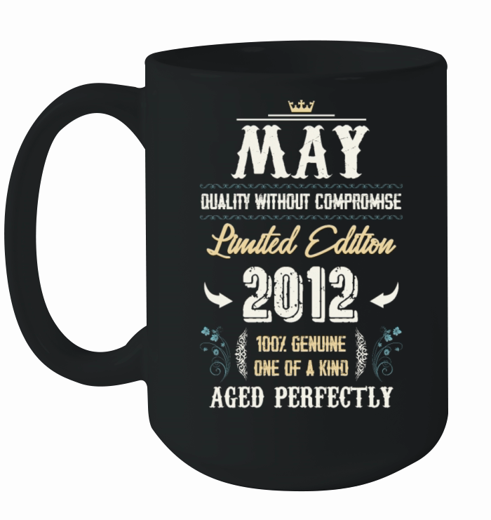 May 2012 Vintage Birthday Present Ceramic Mug