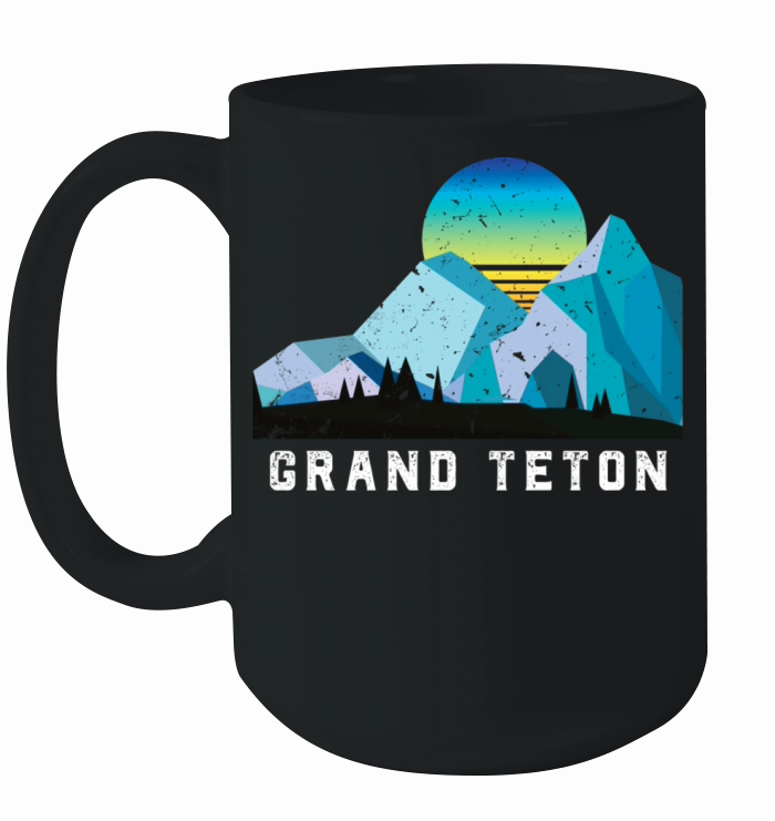Vintage Grand Teton Retro National Park Ceramic Mug