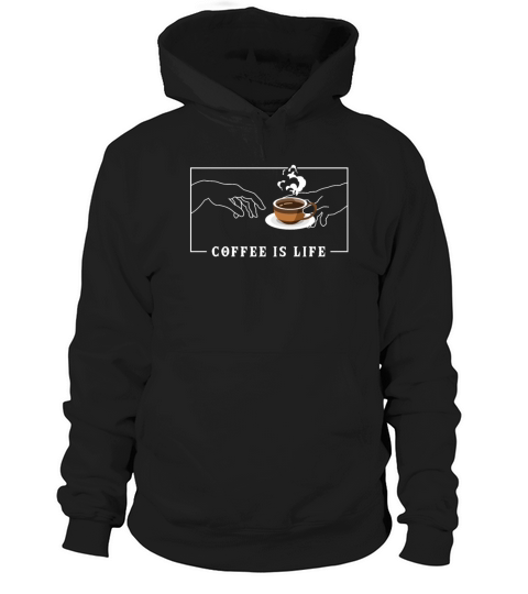 Michelangelo Creation of Adam Coffee Latte Art Hoodie Unisex