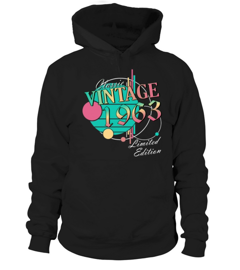 Original 1963 vintage born vintage birthday Hoodie Unisex