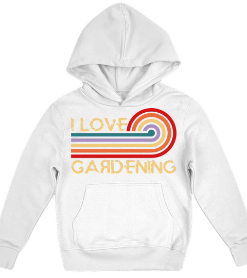 i love gardening - funny gardener outfit Kids Hoodie