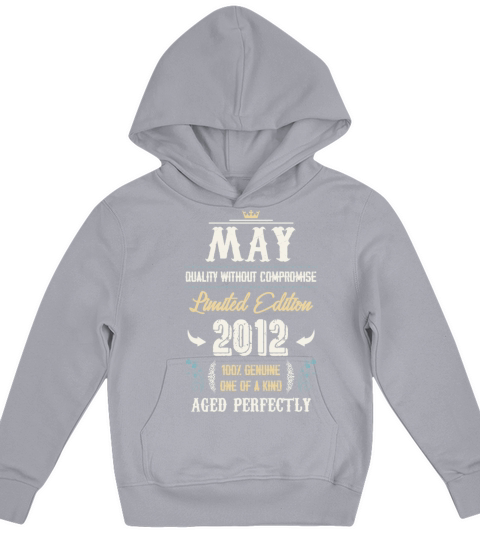 May 2012 Vintage Birthday Present Kids Hoodie