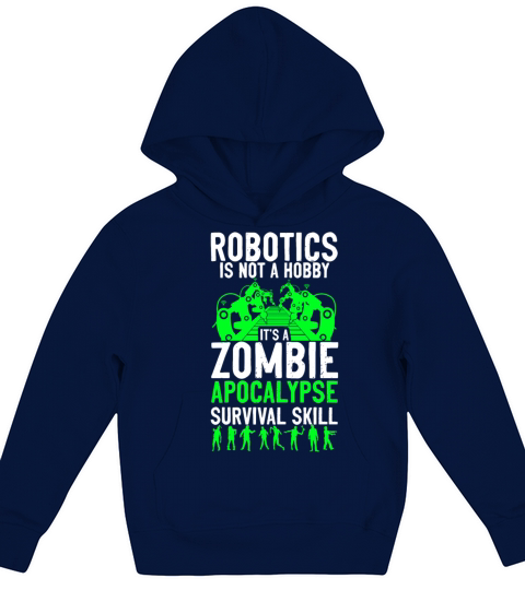 Robot Robotics Engineer Vintage Kids Hoodie