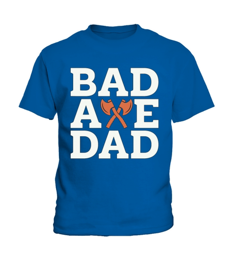 Axe Throwing Bad Axe Dad Hatchet Thrower Bullseye Kids T-Shirt