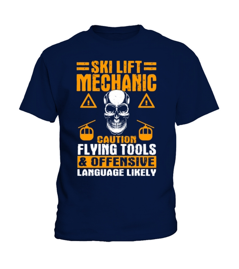 Great Ski Lift Mechanic Design Kids T-Shirt