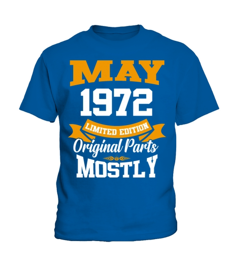 May 1972 Vintage Birthday Present Kids T-Shirt