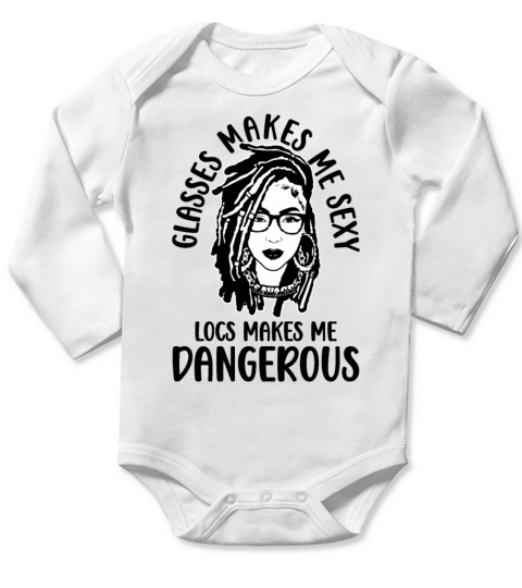 Its the Locs For Me - Afro Hair Black American Long Sleeve Baby One-Piece