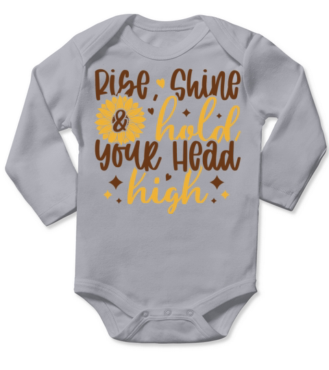 Rise Shine Holal Your Head High Long Sleeve Baby One-Piece