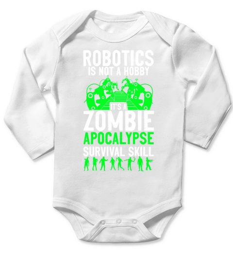 Robot Robotics Engineer Vintage Long Sleeve Baby One-Piece