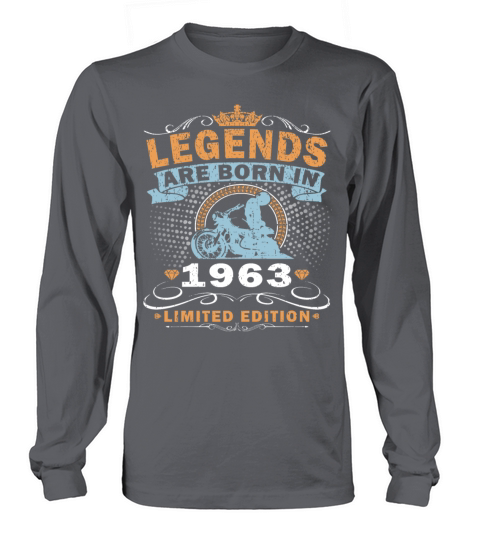 Vintage motorcycle 1963 60th anniversary Long sleeved Unisex