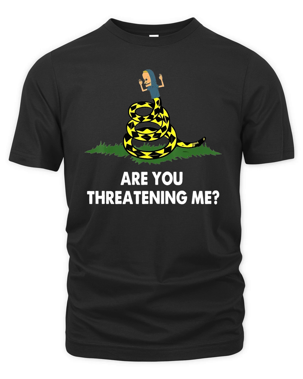 Gadsden Flag Beavis Are You Threatening Me shirt T Shirt Unisex Organic Unisex T-shirt