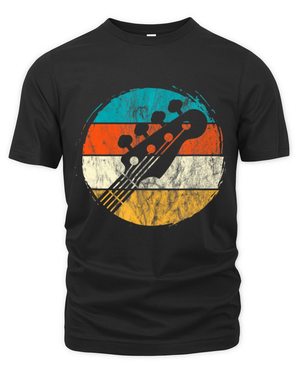 Guitar Bass Player Guitarist Bassist Music Retro Organic Unisex T-shirt