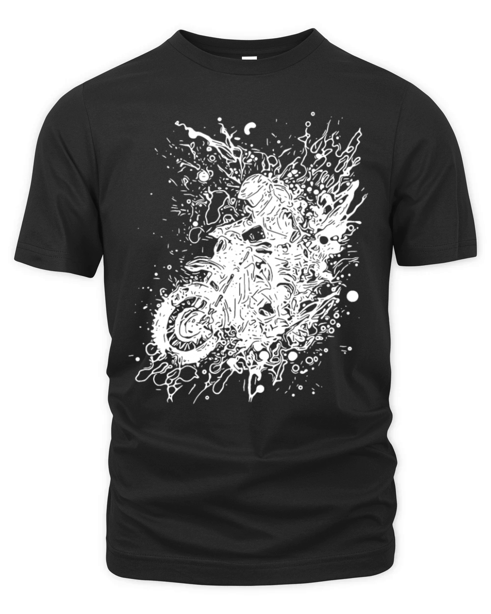 Splash Style Motorbike Racing Off-road Organic Unisex T-shirt