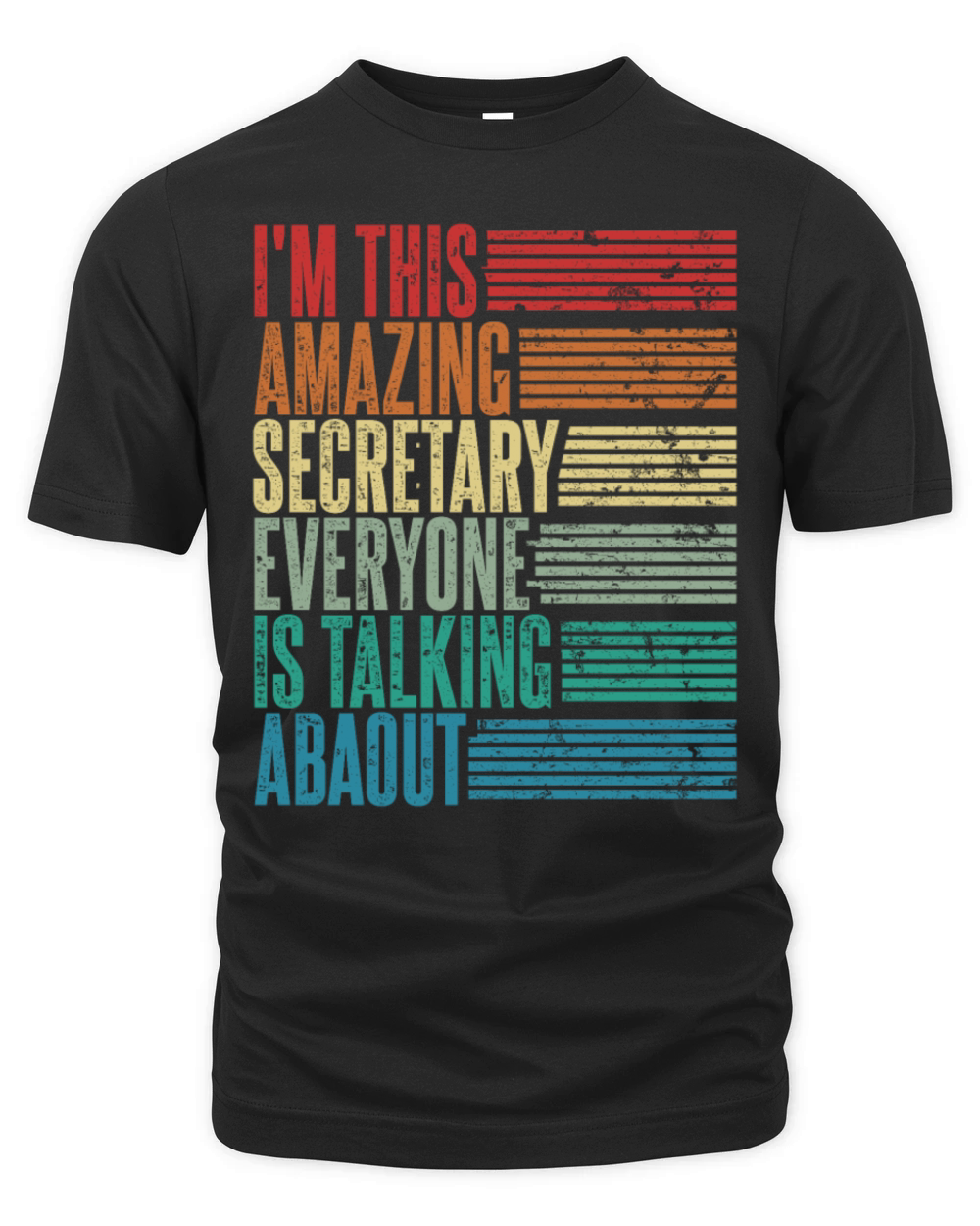 Vintage Secretary Profession Gift Retro Organic Unisex T-shirt