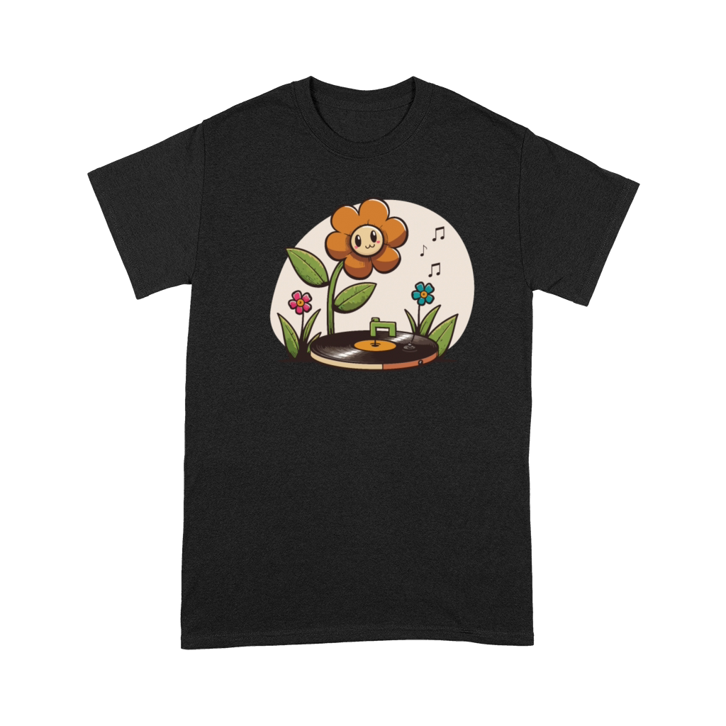 Vinyl Record Player Flower Lover Record Collector Premium T-shirt