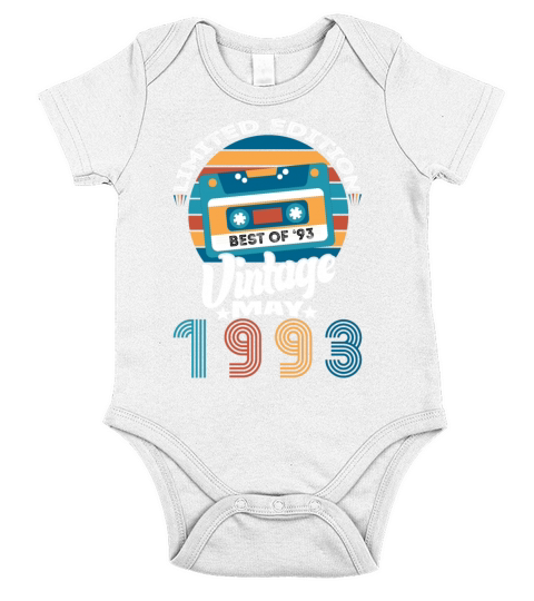 1993 - Vintage 1993 - Fantastic since 1993 Short Sleeve Baby One-Piece