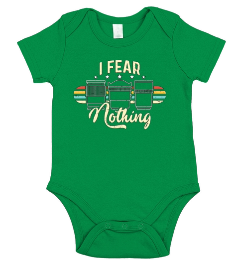Camera Operator I Fear Nothing Retro Video Shoots Short Sleeve Baby One-Piece