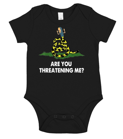 Gadsden Flag Beavis Are You Threatening Me shirt T Shirt Unisex Short Sleeve Baby One-Piece