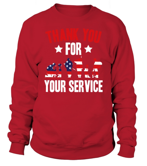 Veterans Day Thank You For Your Service Sweatshirt Unisex