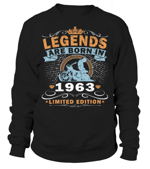 Vintage motorcycle 1963 60th anniversary Sweatshirt Unisex