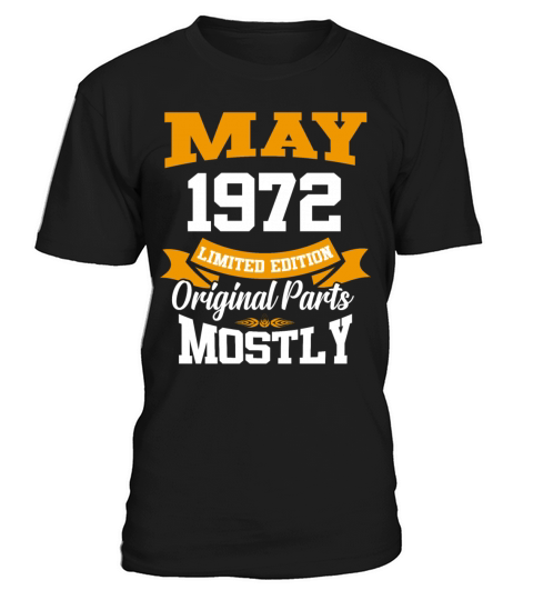 May 1972 Vintage Birthday Present T-Shirt Unisex