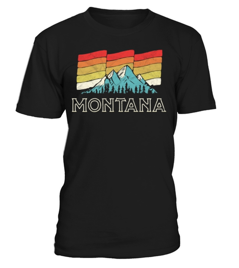 Retro Montana Mountains Vintage T-Shirt Unisex