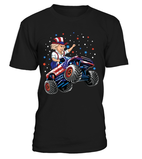 Uncle Sam 4th of July Monster Truck USA patriotic T-Shirt Unisex