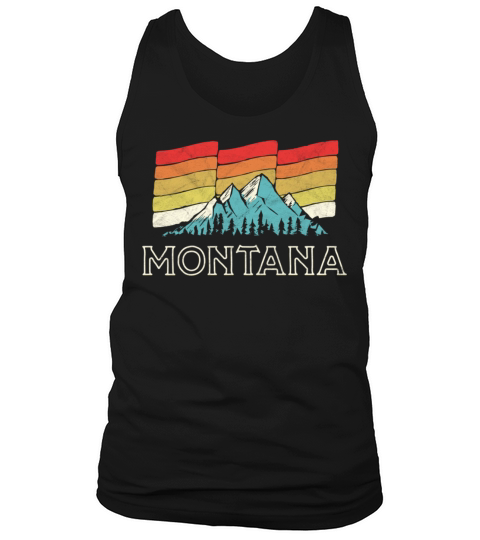 Retro Montana Mountains Vintage Tank Top Unisex